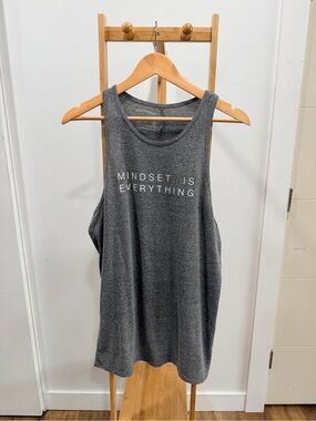 good hYOUman Charcoal Gray 'Mindset Is Everything' Tank
